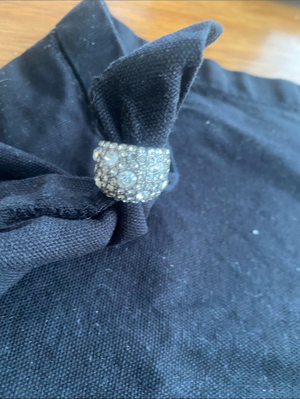 Brighton Silver Crystal Cluster Dome Ring